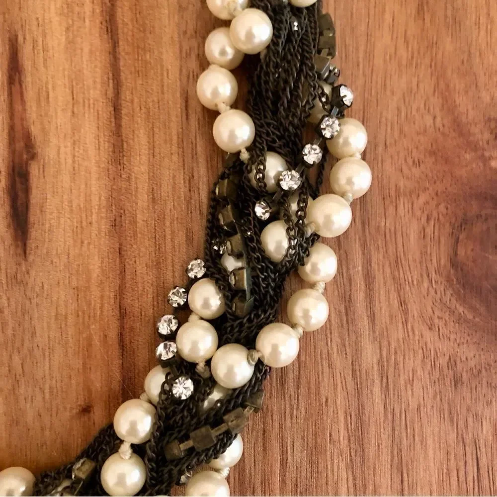 J.Crew | Mixed Media Statement Necklace | 20” Length